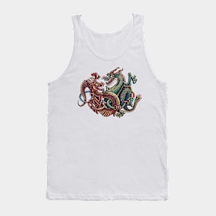 Dragons Fighting in Rings Tank Top